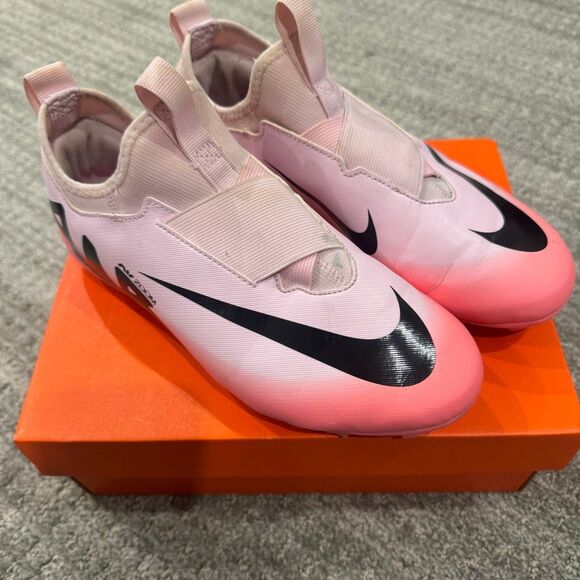 Nike Jr Zoom Mercurial Vapor 15 Academy MG Pink Foam Outdoor Soccer Cleat Size 6 - Picture 4 of 12